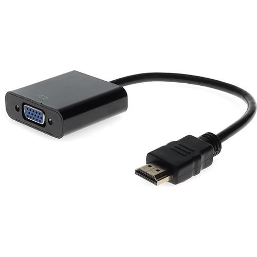 Add-On Computer AddOn HDMI to VGA Active Adapter Converter Cable - Male to Female - HDMI/VGA Video Cable for Video Device, Monitor, Projector - First End: 1 x HDMI Male Digital Audio/Video - Second End: 1 x HD-15 Female VGA - Black
