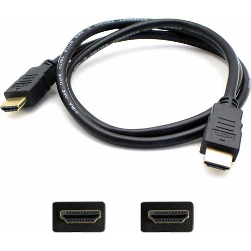 Add-On Computer AddOn Bulk 5 Pack 3ft HDMI 1.4 High Speed Cable w/Ethernet - M/M - 3 ft HDMI A/V Cable for Audio/Video Device, TV - First End: 1 x HDMI Male Digital Audio/Video - Second End: 1 x HDMI Male Digital Audio/Video - 5