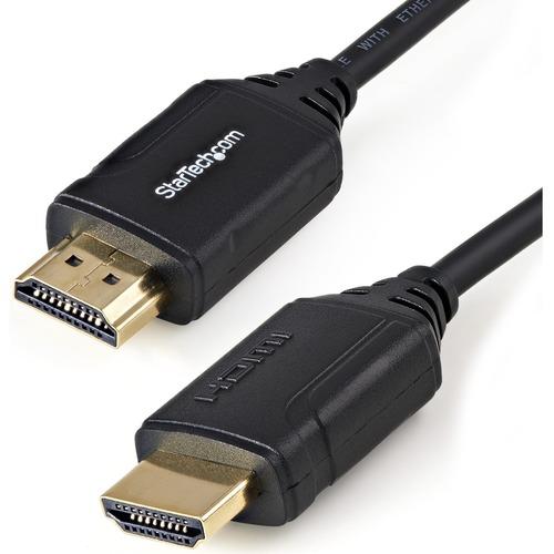 StarTech.com 0.5 m 4K HDMI Cable - Premium High Speed HDMI Cable - Certified - 4K 60Hz - Short HDMI Cable - 50 cm HDMI Cable - HDMI 2.0 Cable - Create feature-rich HDMI connections that are certified to be error-free - 4K HDMI Cable - 1.5ft Short HDMI Ca