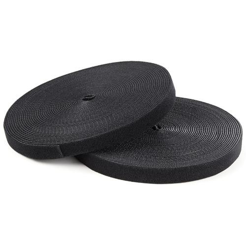 StarTech.com Hook-and-Loop Cable Management Tie - 100 ft. Bulk Roll - Black - Cut-to-Size Cable Wrap / Straps - Organize the cables in your server rack or cabinet by bundling them together using this cut-to-size hook-and-loop tape - Easy cable management
