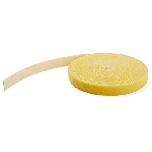 StarTech.com 25ft. Hook and Loop Roll - Yellow - Cable Management (HKLP25YW) - 25ft Bulk Roll of Yellow Hook and Loop Tape 3/4in (19mm) wide - Cut to needed length - Secure & route Cables to prevent damage to equipment - Organize w/multi-color Hook&Loop