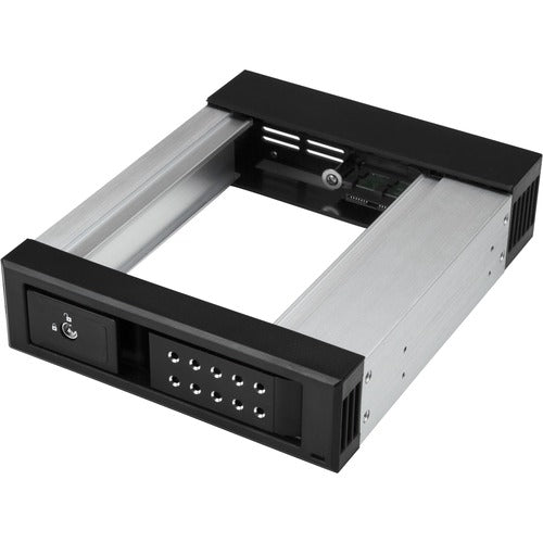 StarTech.com 5.25 to 3.5 Hard Drive Hot Swap Bay - Trayless - Aluminum - For 3.5" SATA/SAS Drives - Front Mount - SAS/ SATA Backplane - Hot-swap drives with ease, using this trayless mobile backplane for desktop PCs or servers - 5.25 to 3.5 Hard Drive Ho