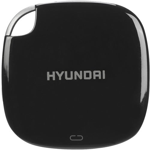 Hyundai 2 TB Portable Solid State Drive - External - Midnight Black - Tablet, Notebook, Gaming Console, Desktop PC Device Supported - USB 3.1 Type C - 5 Year Warranty