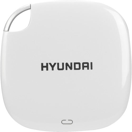 Hyundai 2 TB Portable Solid State Drive - External - Pearl White - Tablet, Notebook, Gaming Console, Desktop PC Device Supported - USB 3.1 Type C - 5 Year Warranty