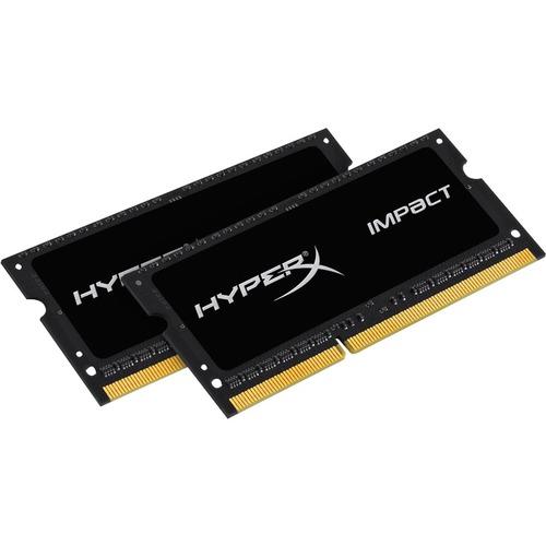 Kingston HyperX Impact 16GB (2 x 8GB) DDR3 SDRAM Memory Kit - For Notebook - 16 GB (2 x 8GB) - DDR3-1600/PC3-12800 DDR3 SDRAM - 1600 MHz - CL9 - 1.35 V - Non-ECC - Unbuffered - 204-pin - SoDIMM - Lifetime Warranty