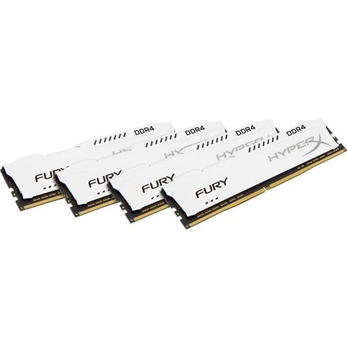 Kingston HyperX Fury 32GB DDR4 SDRAM Memory Module - 32 GB (4 x 8GB) - DDR4-2133/PC4-17000 DDR4 SDRAM - 2133 MHz - CL14 - 1.20 V - Non-ECC - Unbuffered - 288-pin - DIMM