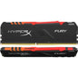 Kingston HyperX Fury 16GB (2 x 8GB) DDR4 SDRAM Memory Kit - For Desktop PC - 16 GB (2 x 8GB) - DDR4-3000/PC4-24000 DDR4 SDRAM - 3000 MHz - CL15 - 1.35 V - Unbuffered - 288-pin - DIMM
