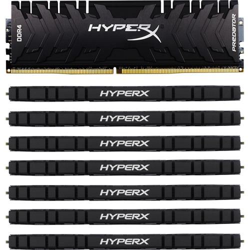Kingston HyperX Predator 128GB DDR4 SDRAM Memory Module - 128 GB (8 x 16GB) - DDR4-3000/PC4-24000 DDR4 SDRAM - 3000 MHz - CL15 - 1.35 V - Non-ECC - Unbuffered - 288-pin - DIMM
