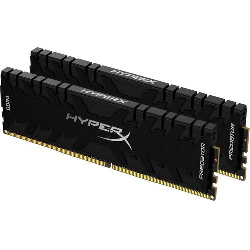 Kingston HyperX Predator 64GB (2 x 32GB) DDR4 SDRAM Memory Kit - For Desktop PC - 64 GB (2 x 32GB) - DDR4-3000/PC4-24000 DDR4 SDRAM - 3000 MHz - CL16 - 1.35 V - Non-ECC - Unbuffered, Unregistered - 288-pin - DIMM - Lifetime Warranty