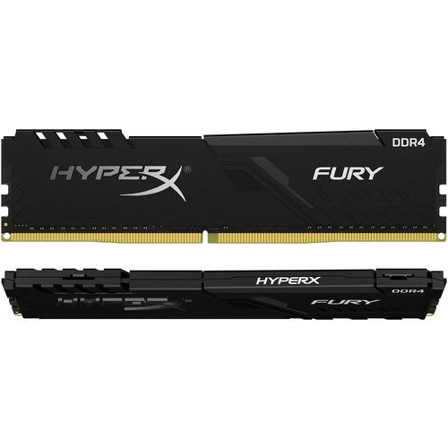 Kingston HyperX Fury 32GB (2 x 16GB) DDR4 SDRAM Memory Kit - For Desktop PC - 32 GB (2 x 16GB) - DDR4-3200/PC4-25600 DDR4 SDRAM - 3200 MHz - CL16 - 1.35 V - Non-ECC - Unbuffered - 288-pin - DIMM - Lifetime Warranty