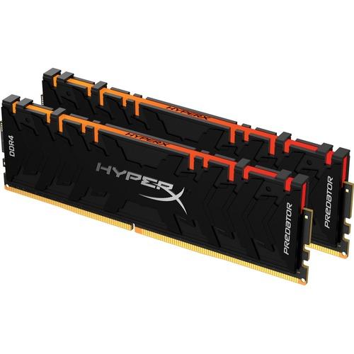 Kingston HyperX Predator 64GB DDR4 SDRAM Memory Module - For Desktop PC - 64 GB (2 x 32GB) - DDR4-3600/PC4-28800 DDR4 SDRAM - 3600 MHz - CL18 - 1.35 V - Unbuffered - 288-pin - DIMM - Lifetime Warranty