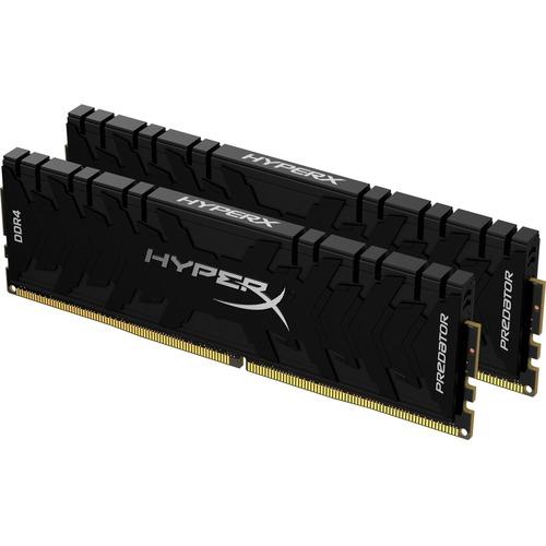 Kingston HyperX Predator 64GB (2 x 32GB) DDR4 SDRAM Memory Kit - For Desktop PC - 64 GB (2 x 32GB) - DDR4-3600/PC4-28800 DDR4 SDRAM - 3600 MHz - CL18 - 1.35 V - Non-ECC - Unbuffered, Unregistered - 288-pin - DIMM - Lifetime Warranty