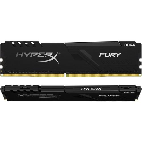 Kingston HyperX Fury 32GB (2 x 16GB) DDR4 SDRAM Memory Kit - For Server, Desktop PC - 32 GB (2 x 16GB) - DDR4-3733/PC4-29800 DDR4 SDRAM - 3733 MHz - CL19 - 1.35 V - Unbuffered - 288-pin - DIMM - Lifetime Warranty