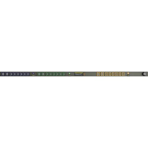 Vertiv Geist MN01X8W1-24PH68-6PS6D0A10-S 24-Outlet PDU - Basic - 2P+E (IP67) - 18 x U-Lock IEC 60320 C13, 6 x U-Lock IEC 60320 C19 - 230 V AC - 0U - Vertical - Rack-mountable