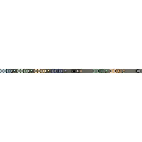 Vertiv Geist MN02E8W1-24PBB8-5CS15A0A10-S 24-Outlet PDU - Monitored - 3P+E CA - 12 x U-Lock IEC 60320 C13, 12 x U-Lock IEC 60320 C19 - 230 V AC - Network (RJ-45) - 0U - Vertical - Rack-mountable