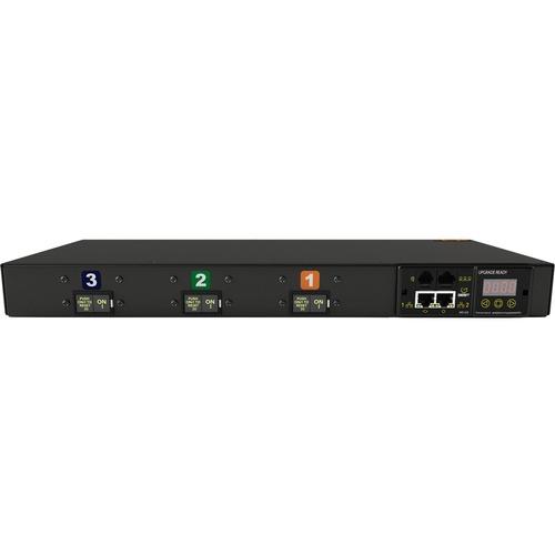 Vertiv Geist MN02E1R1-06L198-3TL21A0H10-S 6-Outlets PDU - Monitored - NEMA L21-30P - 6 x IEC 60320 C19 - 208 V AC - Network (RJ-45) - 1U - Horizontal - Rack-mountable