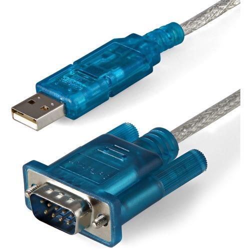 StarTech.com USB to Serial Adapter - Prolific PL-2303 - 3 ft / 1m - DB9 (9-pin) - USB to RS232 Adapter Cable - USB Serial - Add an RS232 serial port to your laptop or desktop computer through USB - USB to Serial - USB to RS232 - USB to DB9 - USB to seria