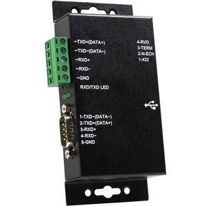StarTech.com USB serial adapter - RS422 - RS485 - Industrial - serial - 1 port - Serial adapter - USB - RS-422 - RS-485 - black