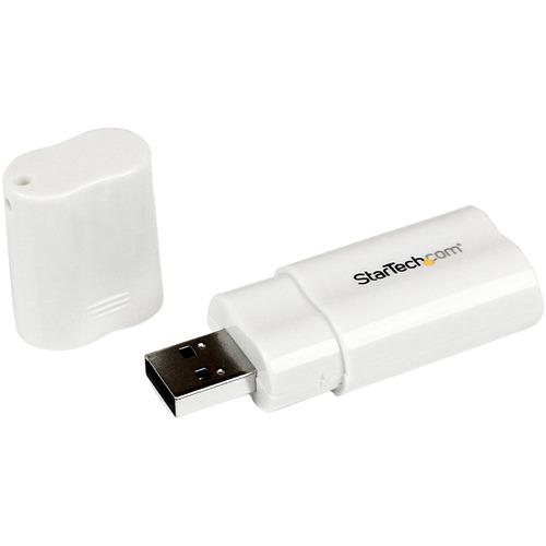 StarTech.com StarTech.com USB 2.0 to Audio Adapter - Sound card - stereo - Hi-Speed USB - Turn a USB port into a Stereo Sound Card - usb sound card - usb external sound card - laptop sound card -usb stereo adapter