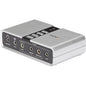 StarTech.com 7.1 USB Sound Card - External Sound Card for Laptop with SPDIF Digital Audio - Sound Card for PC - Silver (ICUSBAUDIO7D) - Turn your laptop or desktop computer into a 7.1-channel home theater-ready sound system - usb sound card - usb externa