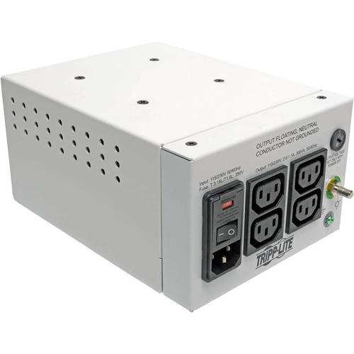 Tripp Lite Isolator IS300HGDV Isolation Transformer - 300 VA - 120 V AC, 230 V AC Input - 115 V AC, 230 V AC Output