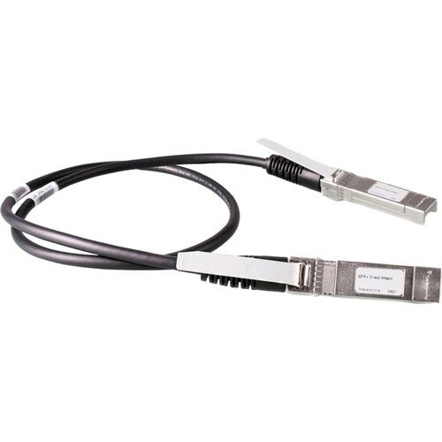 HPE X240 10G SFP+ to SFP+ 0.65m Direct Attach Copper Cable - 2.1 ft SFP+ Network Cable for Network Device - First End: 1 x SFP+ - Second End: 1 x SFP+ - Black