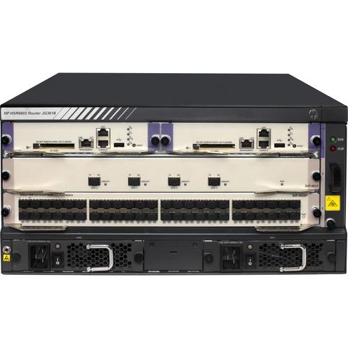 HPE FlexNetwork HSR6802 Router Chassis - 10 - 10 Gigabit Ethernet - 5U - Rack-mountable - 1 Year