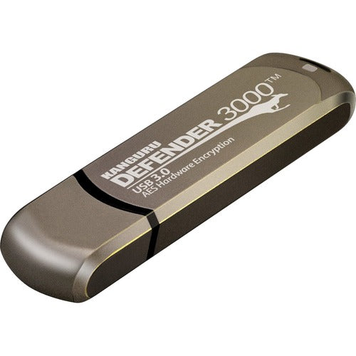Kanguru Solutions Kanguru 256GB Defender 3000 Flash Drive - 256 GB - 3 Year Warranty - TAA Compliant - PuriLite