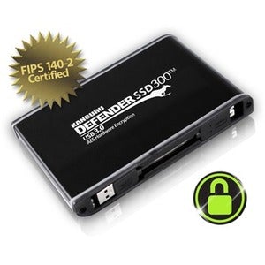 Kanguru Solutions Kanguru Defender KDH3B-300F-4TS 4 TB Portable Rugged Solid State Drive - 2.5" External - SATA (SATA/300) - Matte Black - TAA Compliant - USB 3.2 (Gen 1) - 256-bit Encryption Standard - 3 Year Warranty