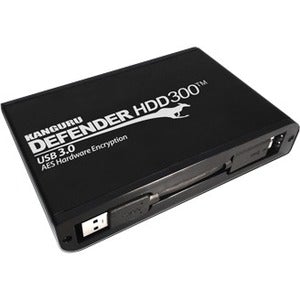 Kanguru Solutions Kanguru Defender KDH3B-300F-5T 5 TB Portable Hard Drive - 2.5" External - SATA (SATA/300) - Matte Black - TAA Compliant - USB 3.0 Type B - 256-bit Encryption Standard - 3 Year Warranty