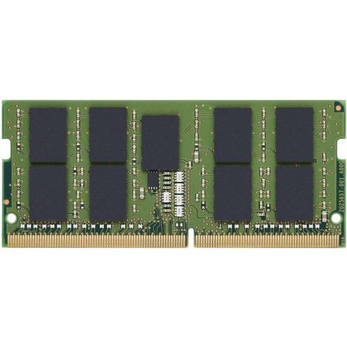 Kingston ValueRAM 32GB DDR4 SDRAM Memory Module - 32 GB - DDR4-2933/PC4-23400 DDR4 SDRAM - 2933 MHz Dual-rank Memory - CL21 - 1.20 V - ECC - Unbuffered - 260-pin - SoDIMM - Lifetime Warranty