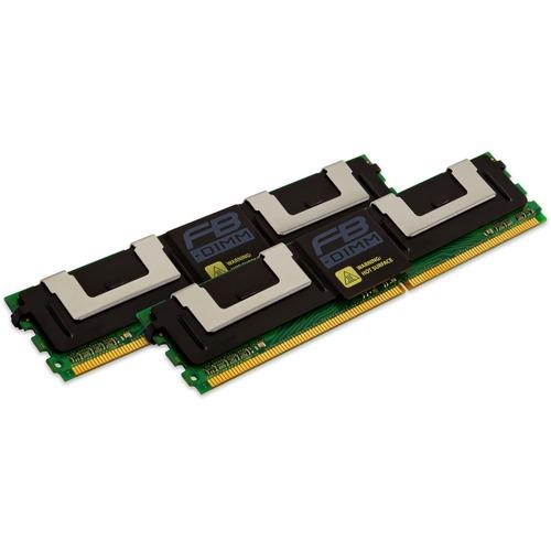 Kingston 16GB (2 x 8GB) DDR2 SDRAM Memory Kit - For Server - 16 GB (2 x 8GB) DDR2 SDRAM - 333 MHz - ECC - Fully Buffered - 240-pin - DIMM
