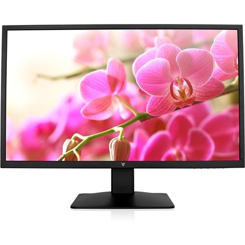 V7 L236VA-2NR 23.6" Full HD LED LCD Monitor - 16:9 - Black - 1920 x 1080 - 16.7 Million Colors - 250 cd/m‚² - 5 ms - HDMI - VGA - Speaker