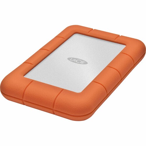 Seagate LaCie Rugged Mini 301558 1 TB Portable Hard Drive - 2.5" External - Orange, Silver - USB 3.0 - 5400rpm - 2 Year Warranty - 1 Pack