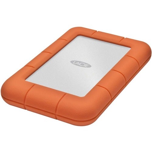 Seagate LaCie Rugged Mini LAC9000298 2 TB Portable Hard Drive - External - Orange, Silver - USB 3.0 - 5400rpm - 2 Year Warranty - 1 Pack