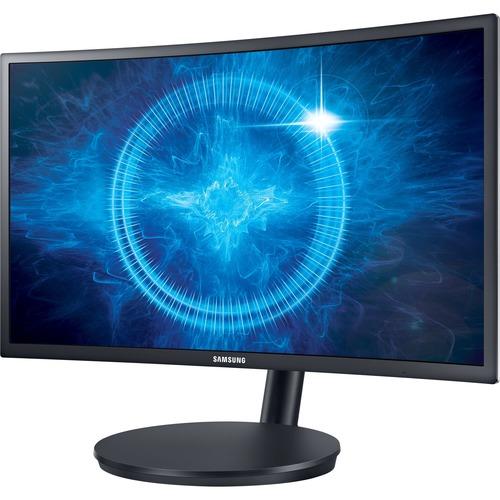 Samsung C24FG70FQN 24" Full HD Curved Screen LED LCD Monitor - 16:9 - Matte Black, Dark Blue - 24.00" (609.60 mm) Class - 1920 x 1080 - 16.7 Million Colors - FreeSync - 350 cd/m‚² - 1 ms - HDMI - DisplayPort
