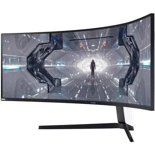Samsung Odyssey G9 C49G95TSSN 48.7" UW-QHD Curved Screen Quantum Dot LED Gaming LCD Monitor - 32:9 - Black, White, Matte Black - 49" (1244.60 mm) Class - Vertical Alignment (VA) - 5120 x 1440 - 1.07 Billion Colors - FreeSync/G-Sync - 420 cd/m‚² Typical, 1
