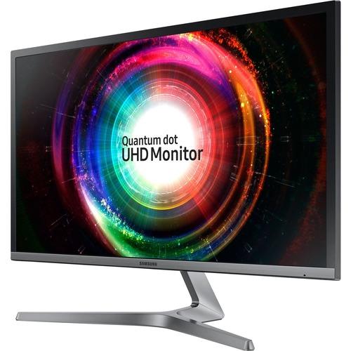 Samsung U28H750UQN 4K UHD Quantum Dot LED LCD Monitor - 16:9 - Black, Silver - 3840 x 2160 - 1.07 Billion Colors - FreeSync - 300 cd/m‚² - 1 ms - HDMI - DisplayPort
