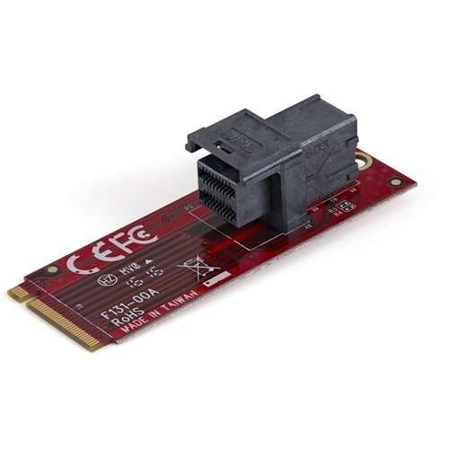 StarTech.com U.2 to M.2 Adapter for U.2 NVMe SSD - M.2 PCIe x4 Host Interface - U.2 SSD SFF-8643 Adapter - M2 PCIe Adapter - U.2 Drive Adapter - Add U.2 PCIe NVMe SSD performance to your desktop computer or server by connecting a U.2 SSD to an M.2 PCIe x