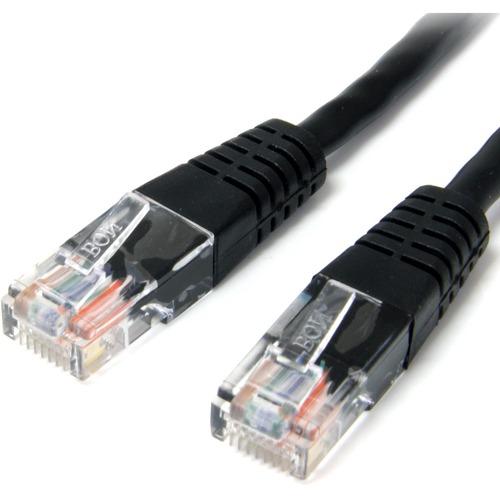 StarTech.com 15 ft Black Molded Cat5e UTP Patch Cable - Make Fast Ethernet network connections using this high quality Cat5e Cable, with Power-over-Ethernet capability - 15ft Cat5e Patch Cable - 15ft cat 5e patch cable - 15ft Cat5e Patch Cord - 15ft Mold