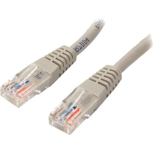 StarTech.com 20 ft Gray Molded Cat5e UTP Patch Cable - Category 5e - 20 ft - 1 x RJ-45 Male - 1 x RJ-45 Male - Gray