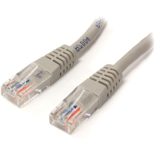 StarTech.com 7 ft Gray Molded Cat5e UTP Patch Cable - Category 5e - 7 ft - 1 x RJ-45 Male - 1 x RJ-45 Male - Gray