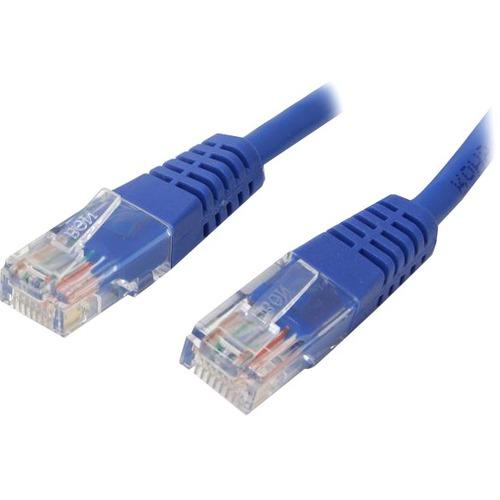 StarTech.com 8 ft Blue Molded Cat5e UTP Patch Cable - Category 5e - 8 ft - Blue