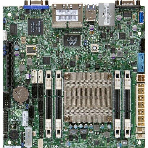 Super Micro Supermicro A1SAi-2750F Desktop Motherboard - Intel Chipset - Socket BGA-1283 - Mini ITX - Intel Atom C2750 - 32 GB DDR3 SDRAM Maximum RAM - 4 x Memory Slots - Gigabit Ethernet - 6 x SATA Interfaces