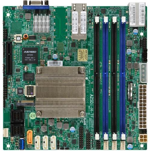 Super Micro Supermicro A2SDi-H-TF Server Motherboard - Socket BGA-1310 - Mini ITX - Intel Atom C3758 - 256 GB DDR4 SDRAM Maximum RAM - DIMM, UDIMM - 4 x Memory Slots - 12 x SATA Interfaces