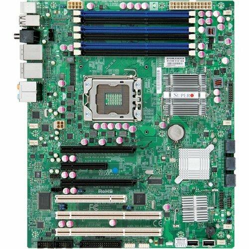 Super Micro Supermicro C7X58 Desktop Motherboard - Intel Chipset - Socket B LGA-1366 - ATX - 24 GB DDR3 SDRAM Maximum RAM - DDR3-1600/PC3-12800, DDR3-1333/PC3-10600, DDR3-1066/PC3-8500, DDR3-800/PC3-6400 - 6 x Memory Slots - Gigabit Ethernet - 6 x SATA I