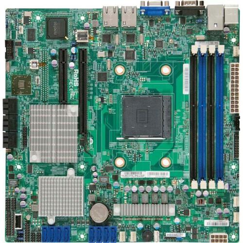 Super Micro Supermicro H8SML-7F Server Motherboard - AMD Chipset - Socket AM3+ - Micro ATX - 32 GB DDR3 SDRAM Maximum RAM - 4 x Memory Slots - Gigabit Ethernet - 6 x SATA Interfaces