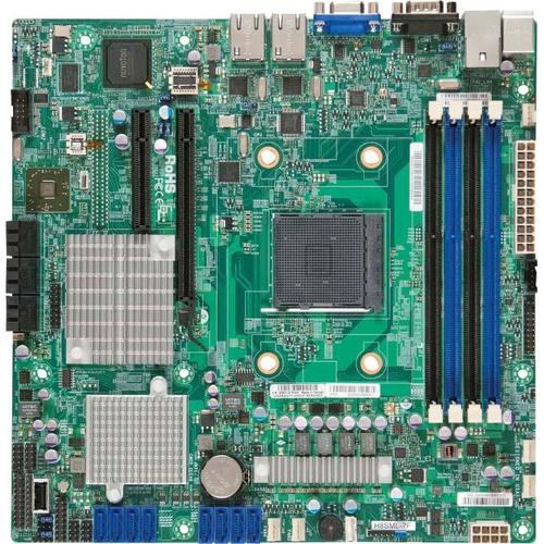 Super Micro Supermicro H8SML-iF Server Motherboard - AMD Chipset - Socket AM3+ - Micro ATX - 32 GB DDR3 SDRAM Maximum RAM - 4 x Memory Slots - Gigabit Ethernet - 6 x SATA Interfaces