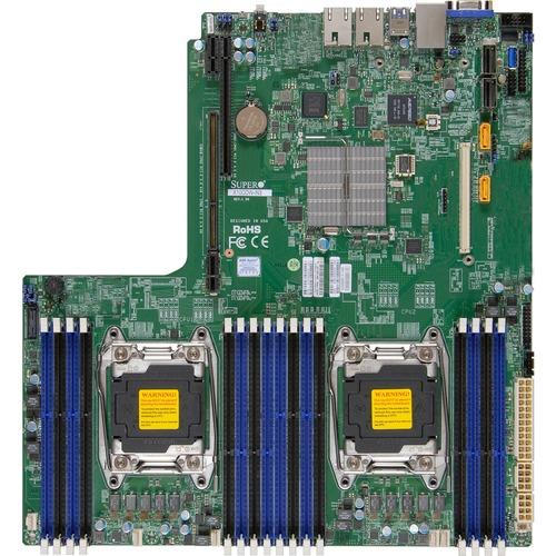 Super Micro Supermicro X10DDW-i Server Motherboard - Intel Chipset - Socket LGA 2011-v3 - Proprietary Form Factor - 512 GB DDR4 SDRAM Maximum RAM - 16 x Memory Slots - Gigabit Ethernet - 10 x SATA Interfaces