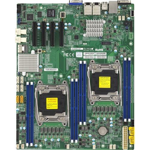 Super Micro Supermicro X10DRD-L Desktop Motherboard - Intel Chipset - Socket LGA 2011-v3 - Extended ATX - 512 GB DDR4 SDRAM Maximum RAM - RDIMM, DIMM, LRDIMM - 8 x Memory Slots - Gigabit Ethernet - 6 x SATA Interfaces